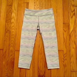 Ivivva By Lululemon Capri Leggings Space Dye Pastel Size 10